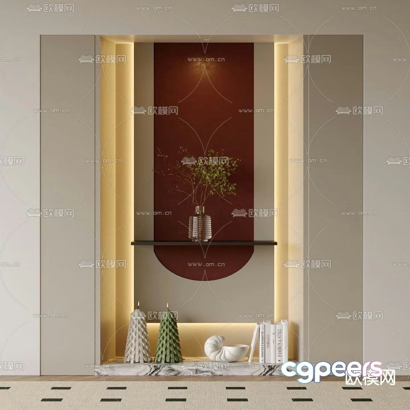 Entrance partition entrance entrance 3D model