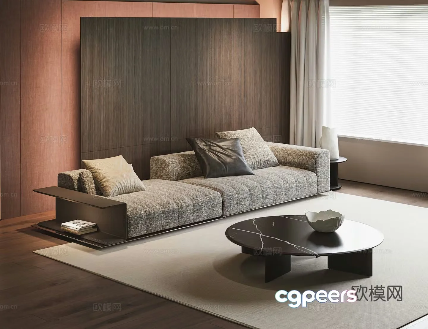 Modern multiplayer sofa 3d model