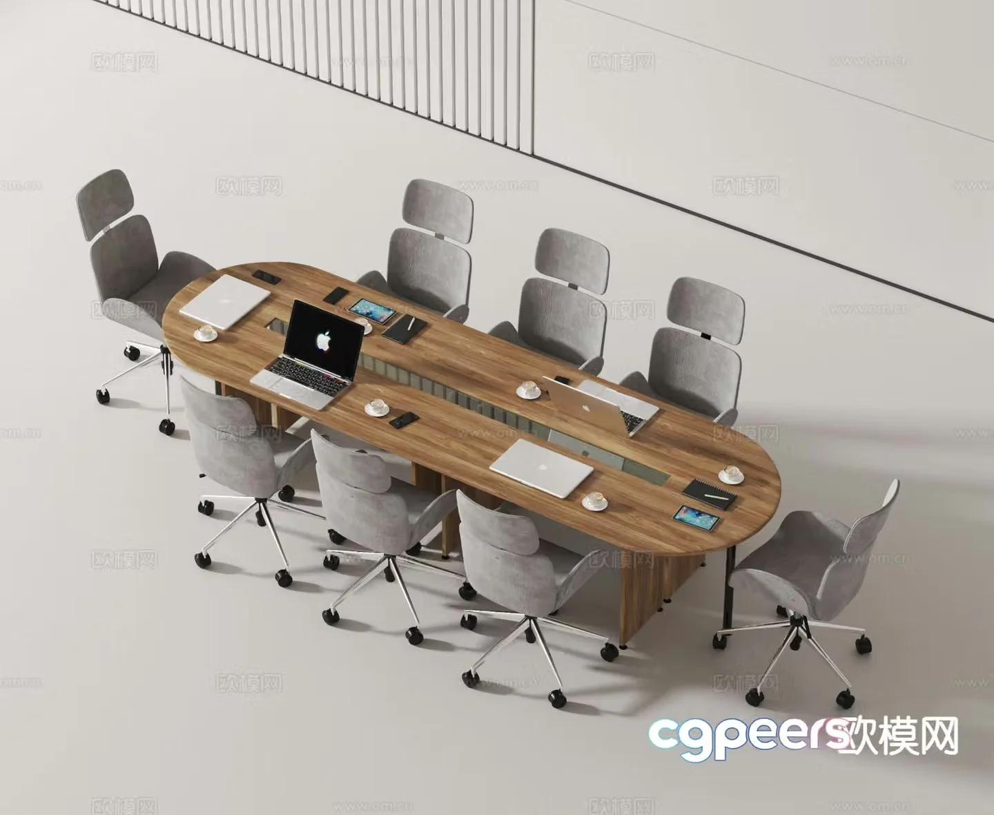 Modern conference table conference table 3d model