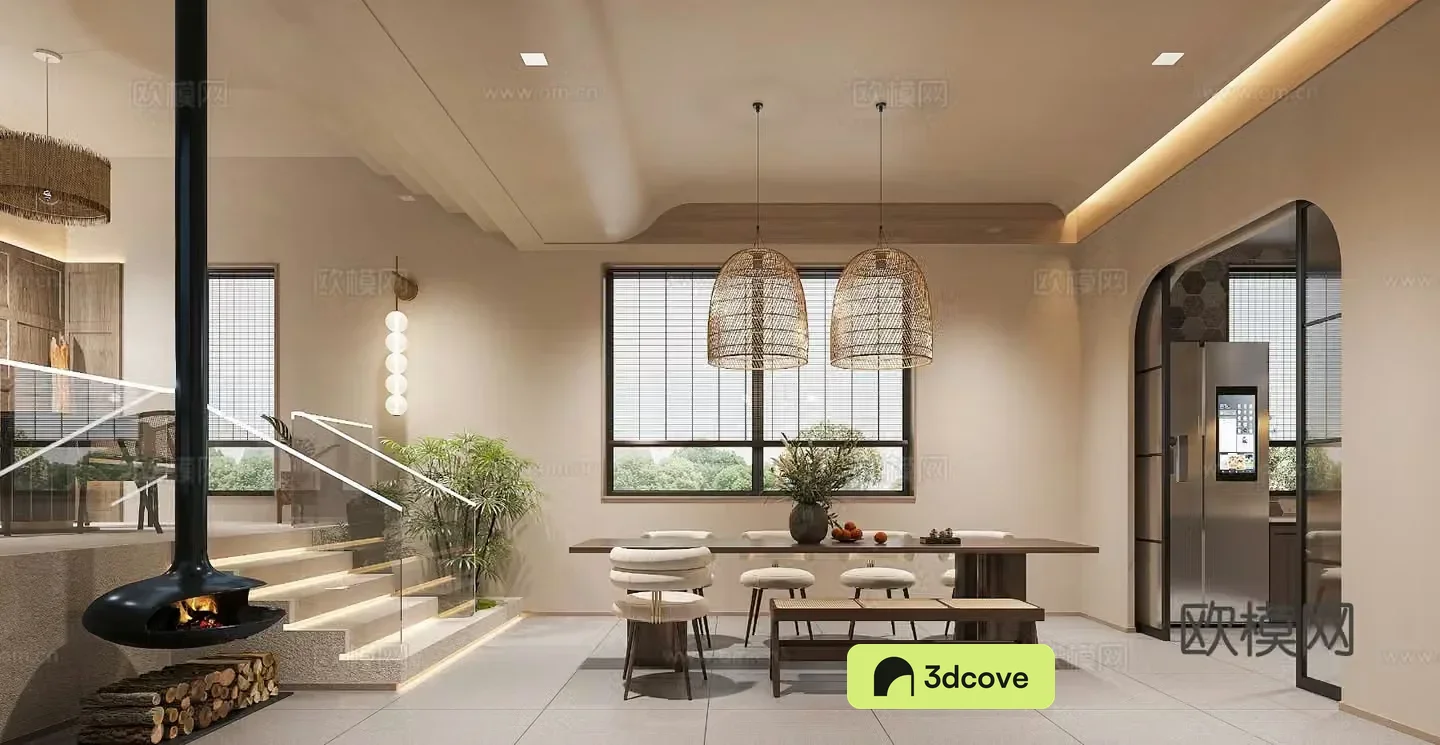 Wasabi Restaurant 3D Model