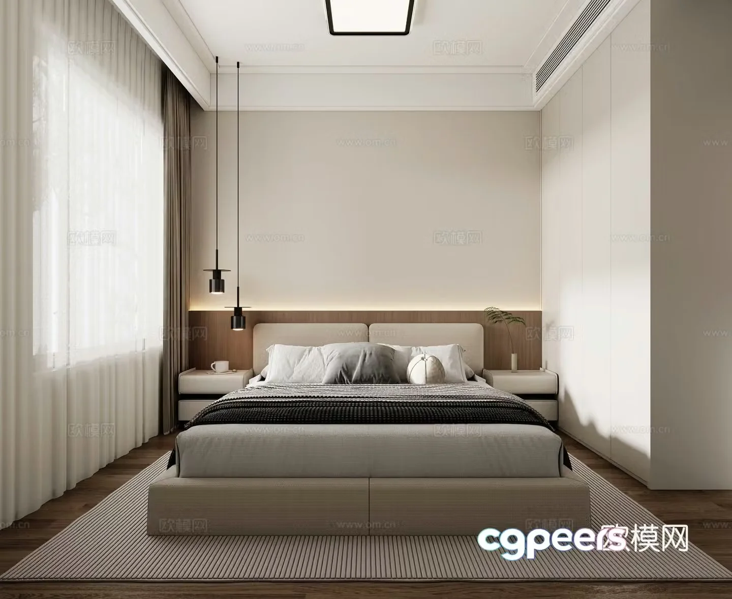 Modern bedroom 3d model
