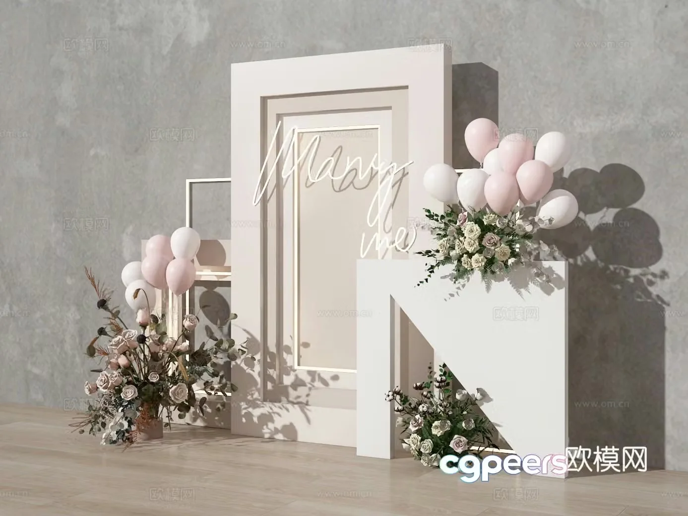 Wedding beauty 3d model