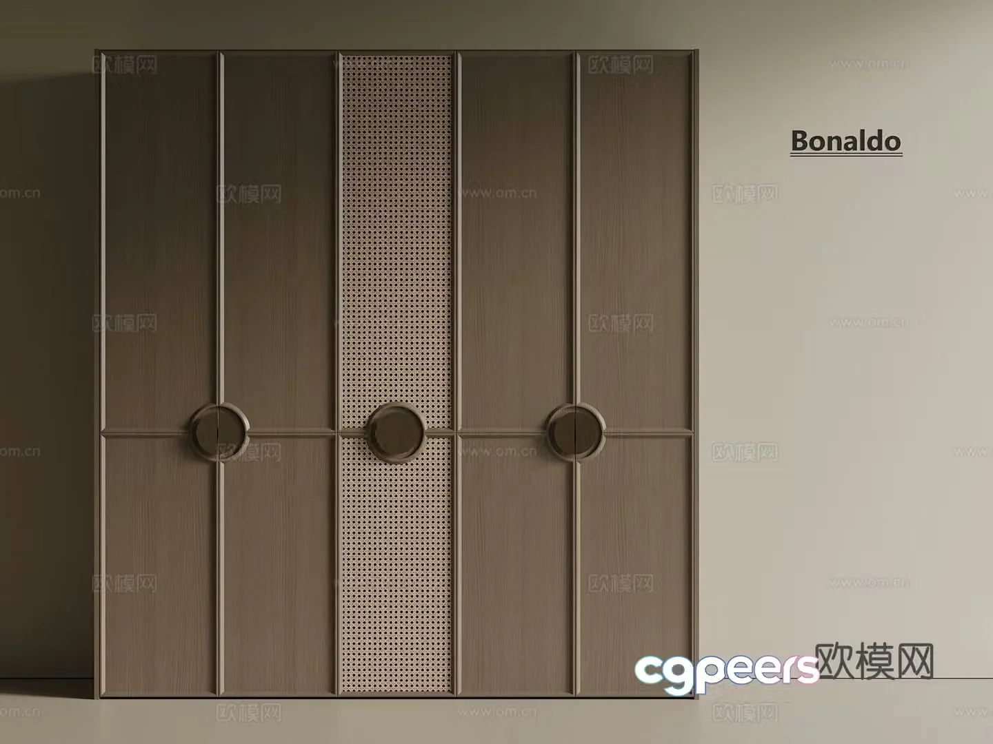 Middle Ages Wabi Saliva Wardrobe Master Bedroom Wardrobe Bedroom Wardrobe Customized Wardrobe 3D Model
