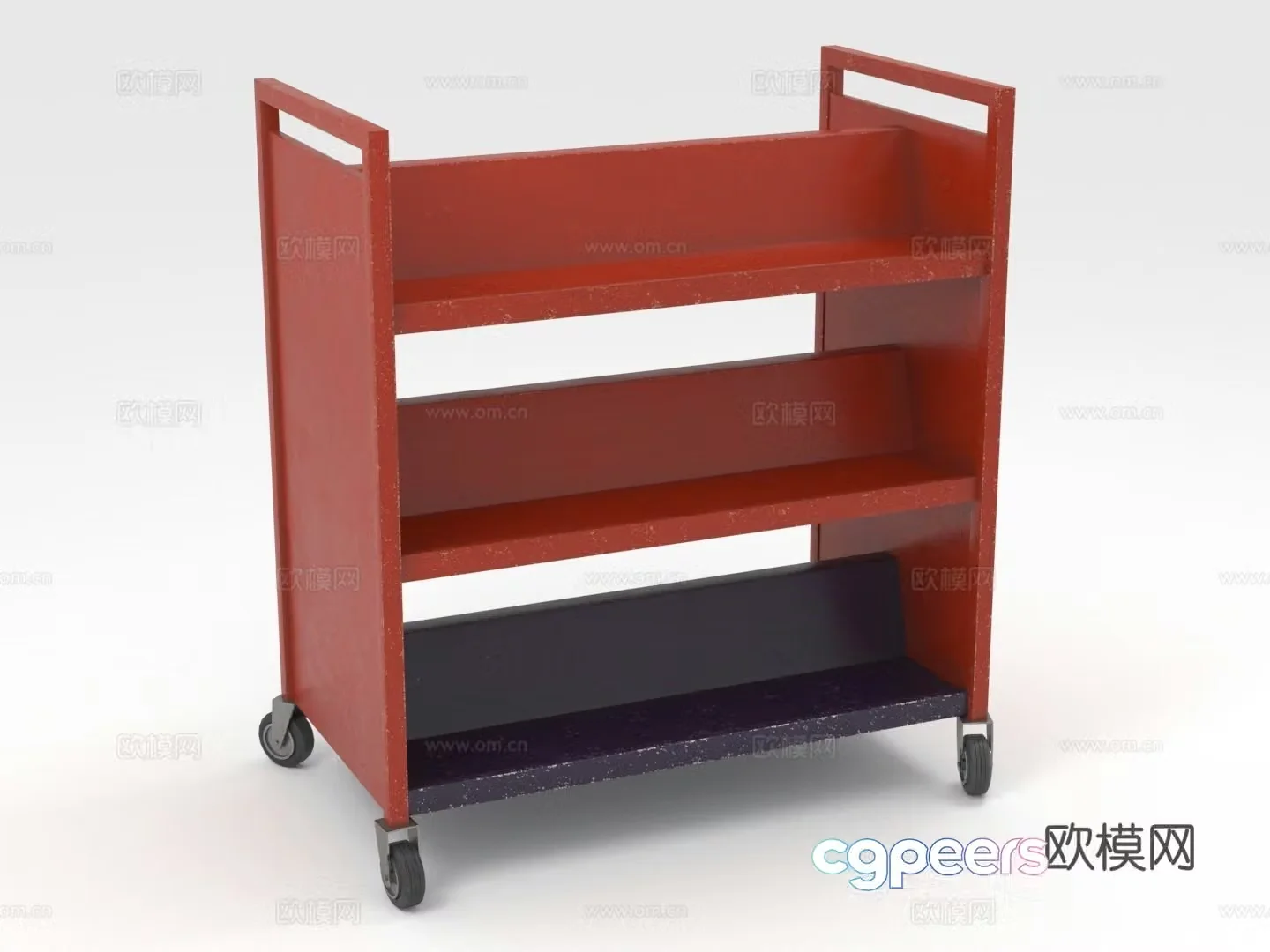 Mobile shelf Tool cart 3D model
