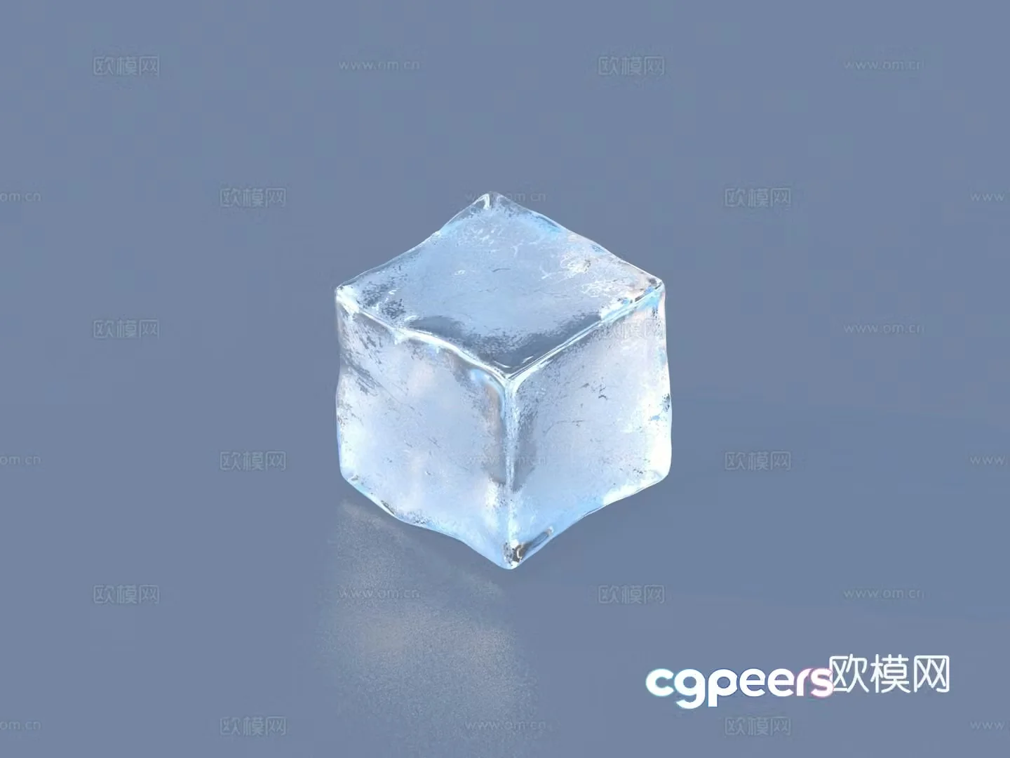 Ice water droplet water droplet 3D model
