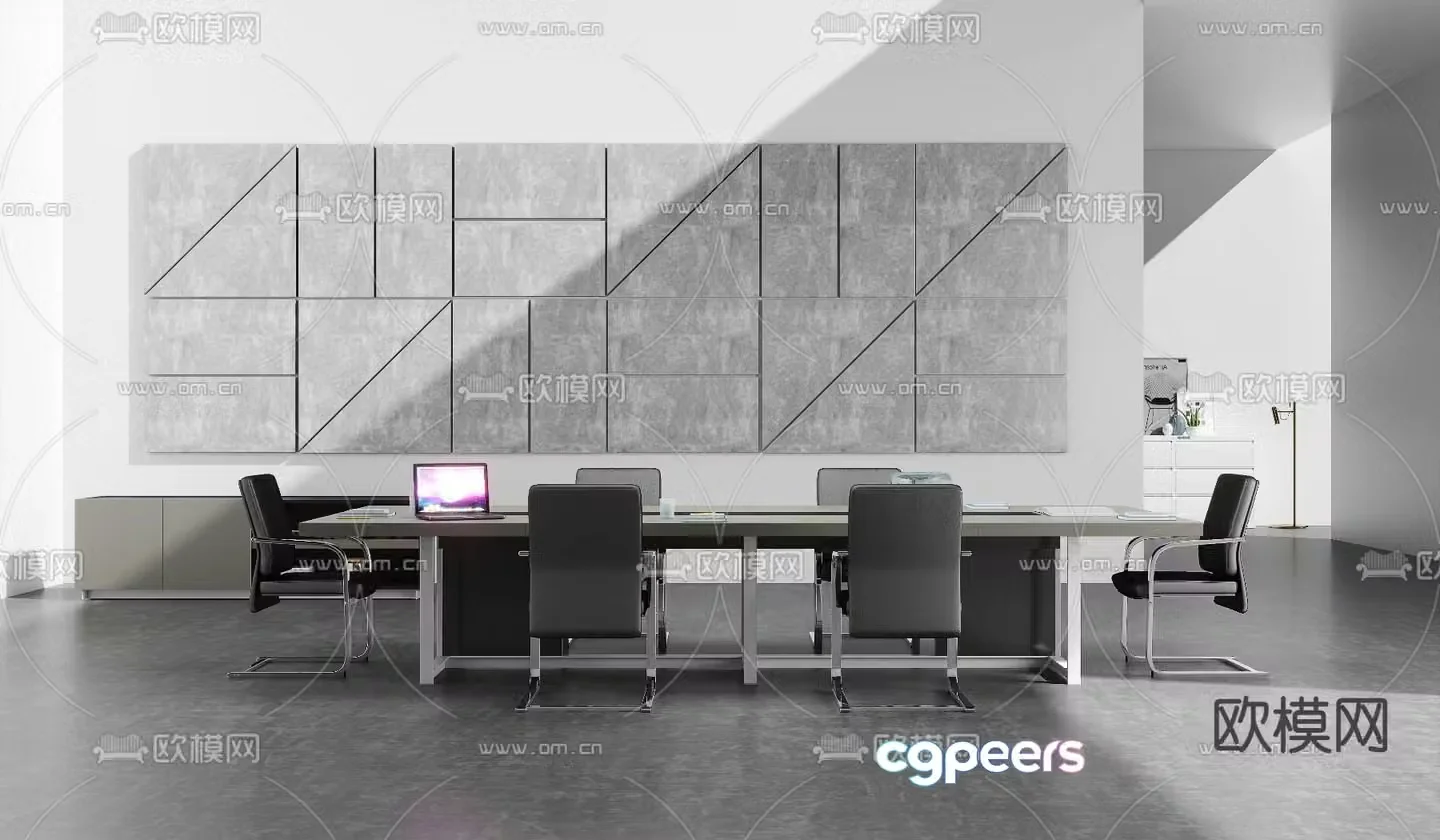 Conference tables and chairs conference table 3d model