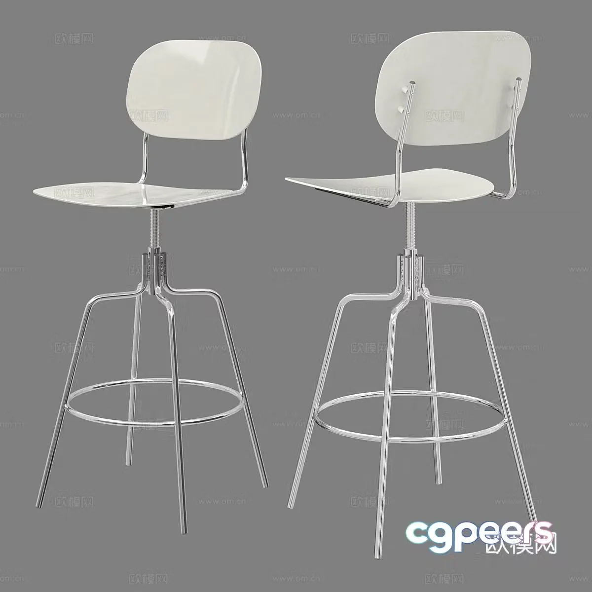 Modern bar stool bar stool high stool 3d model