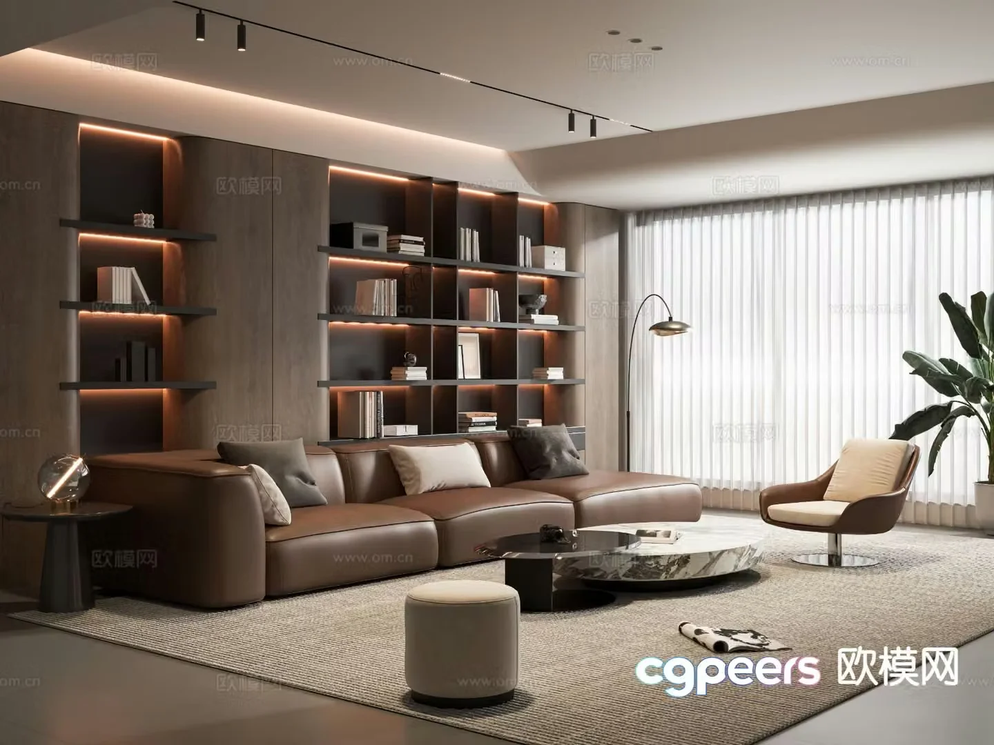 Italian living room 3d model