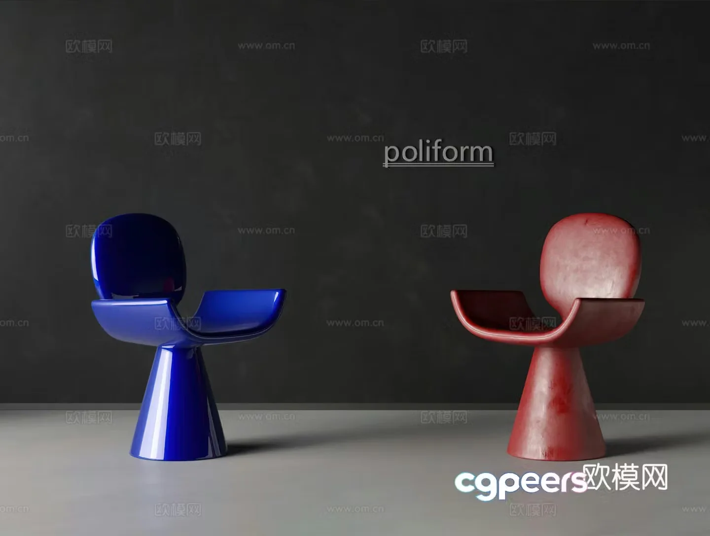 Modern leisure chair Single chair Leisure sofa Negotiation chair Leisure chair Hanging painting Carpet 3D model