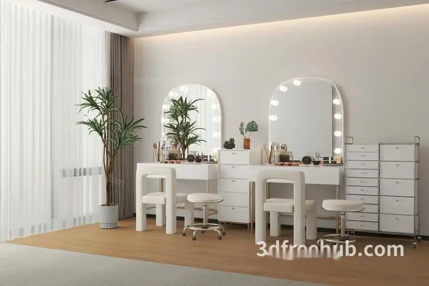 Modern Dressing Table 3D Model – 20850 – VRAY Render