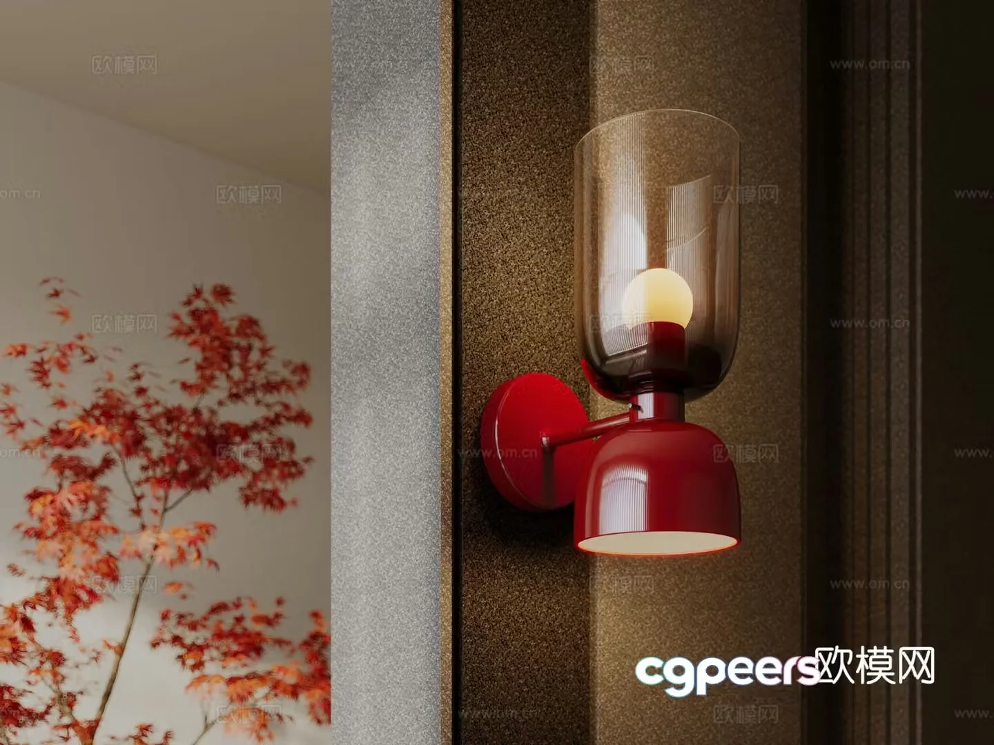 3D model of medieval style wall light