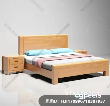 Cozy Bedroom 3D Model – 12128 – VRAY Render