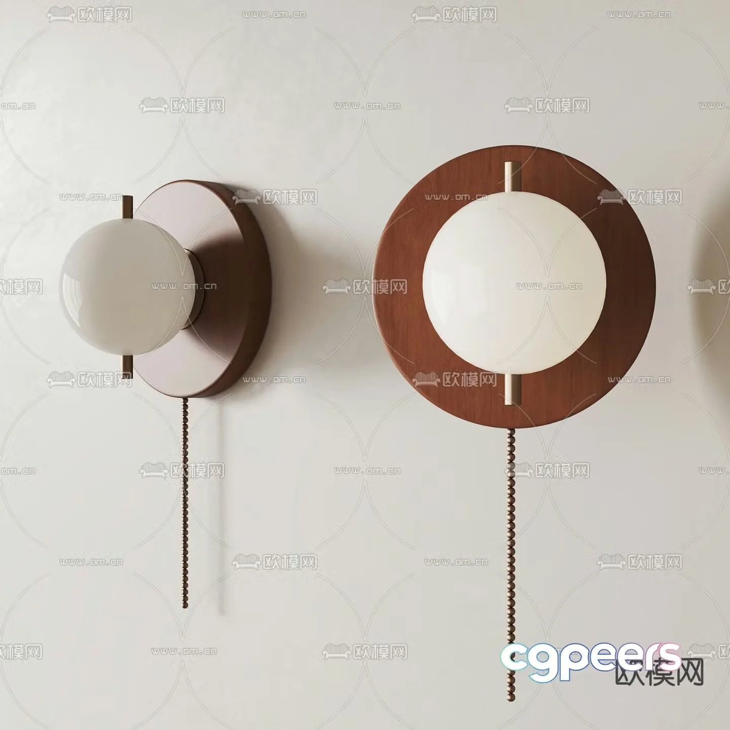 Medieval style wall lamp 3d model