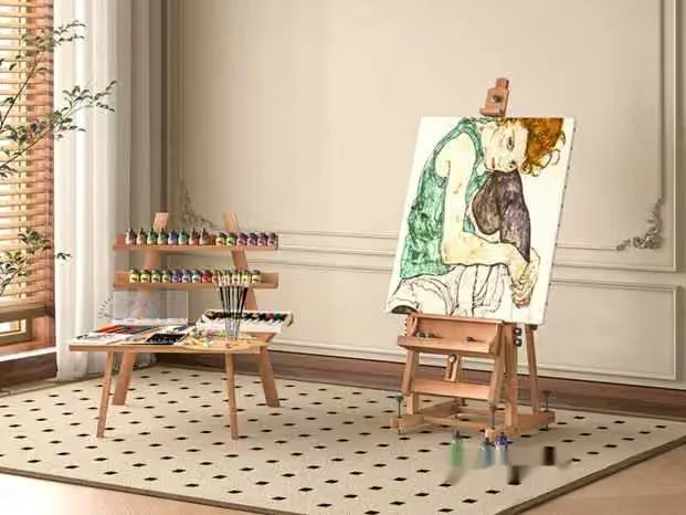Art Easel Setup 3D Model – 3702 – VRAY Render