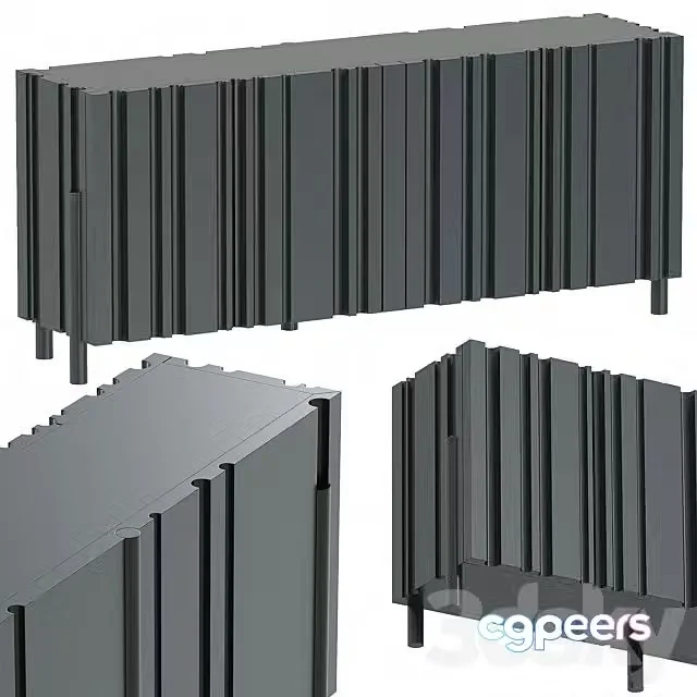 3ds Max Free – Laurameroni Bamboo Lounge Sideboard Credenza