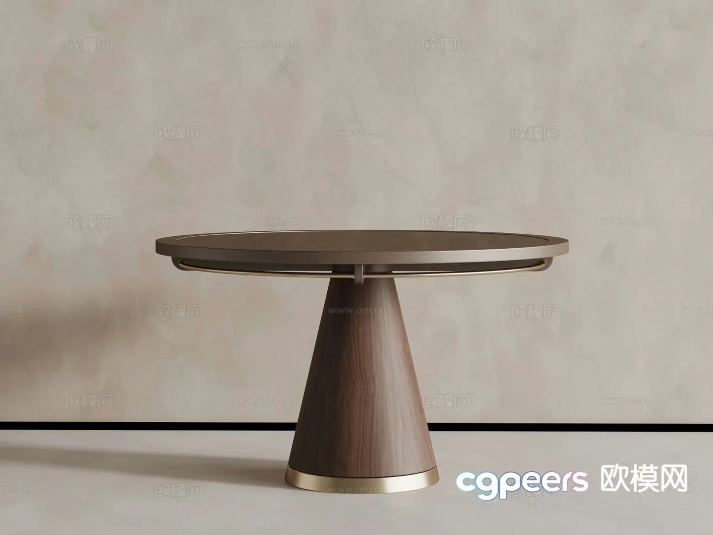 Medieval dining table 3d model