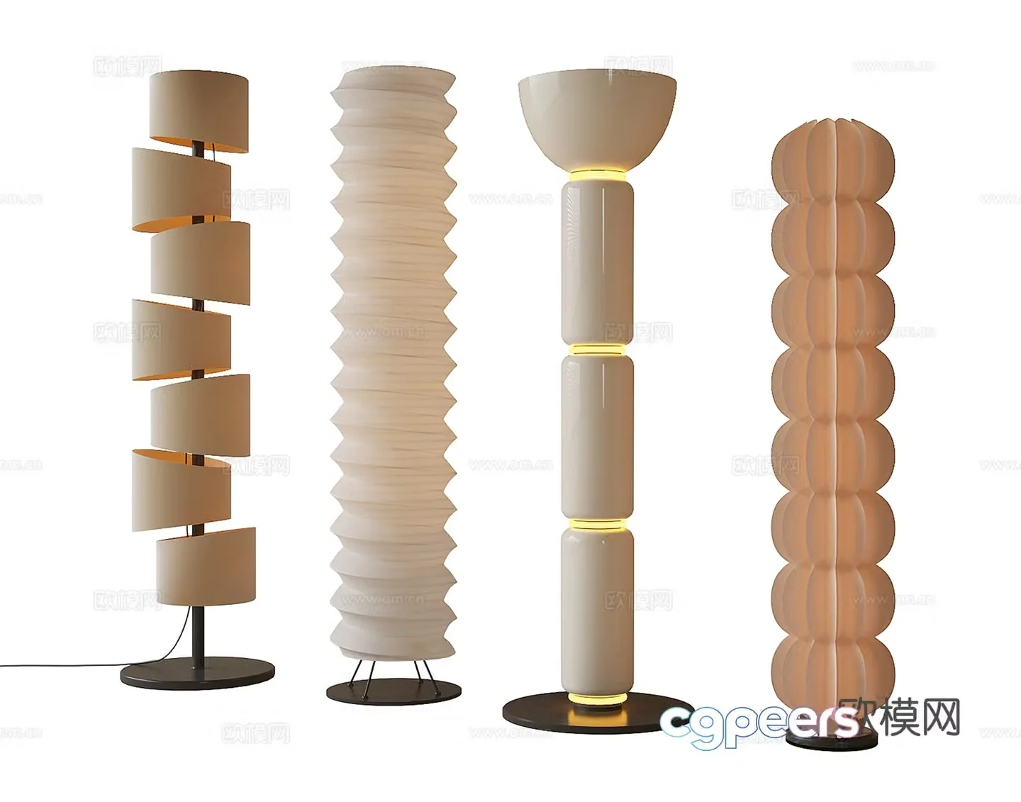 Creative floor lamp 3d model