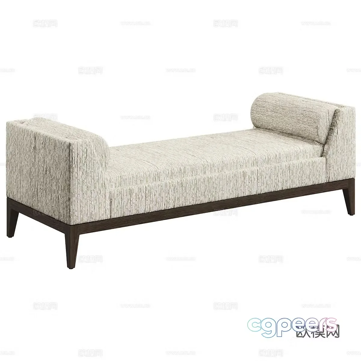 Modern simple sofa stool low stool bench 3d model