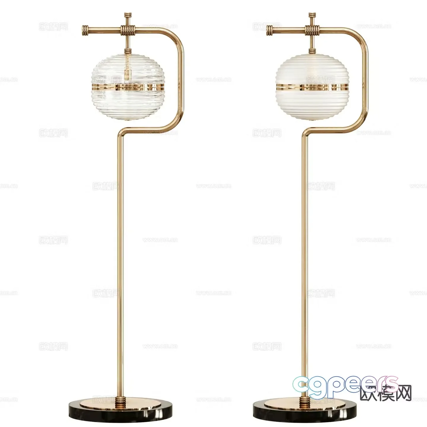 Light luxury floor lamp 3D model