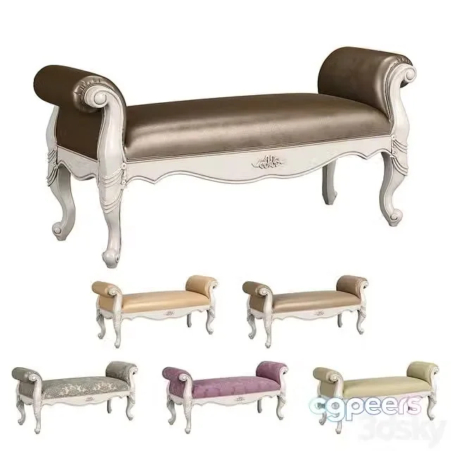 3ds Max Free – 230_Carpenter_Bed_bench_1430x518x645