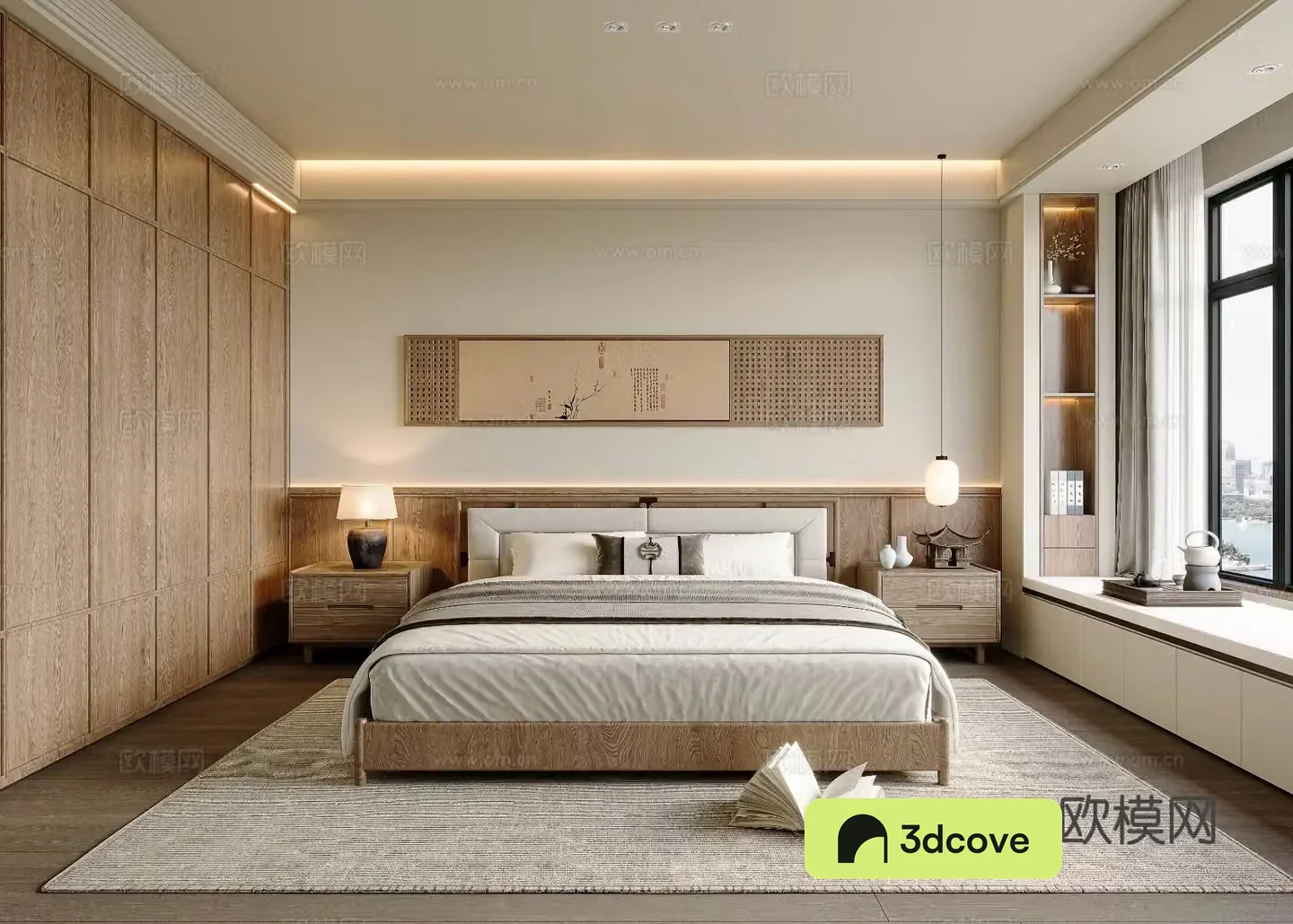 Middle-aged Song style bedroom 3D model