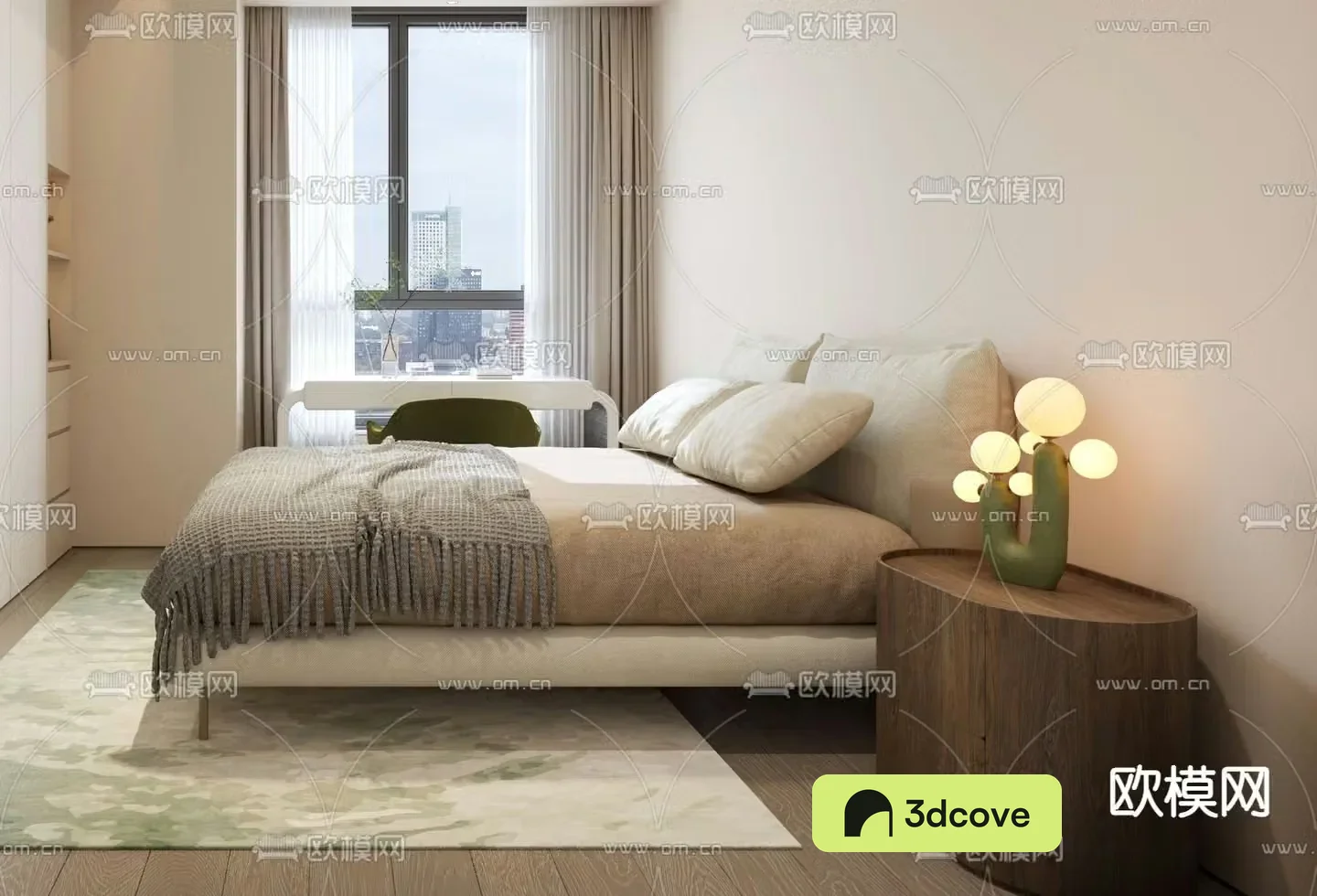 Modern double bed