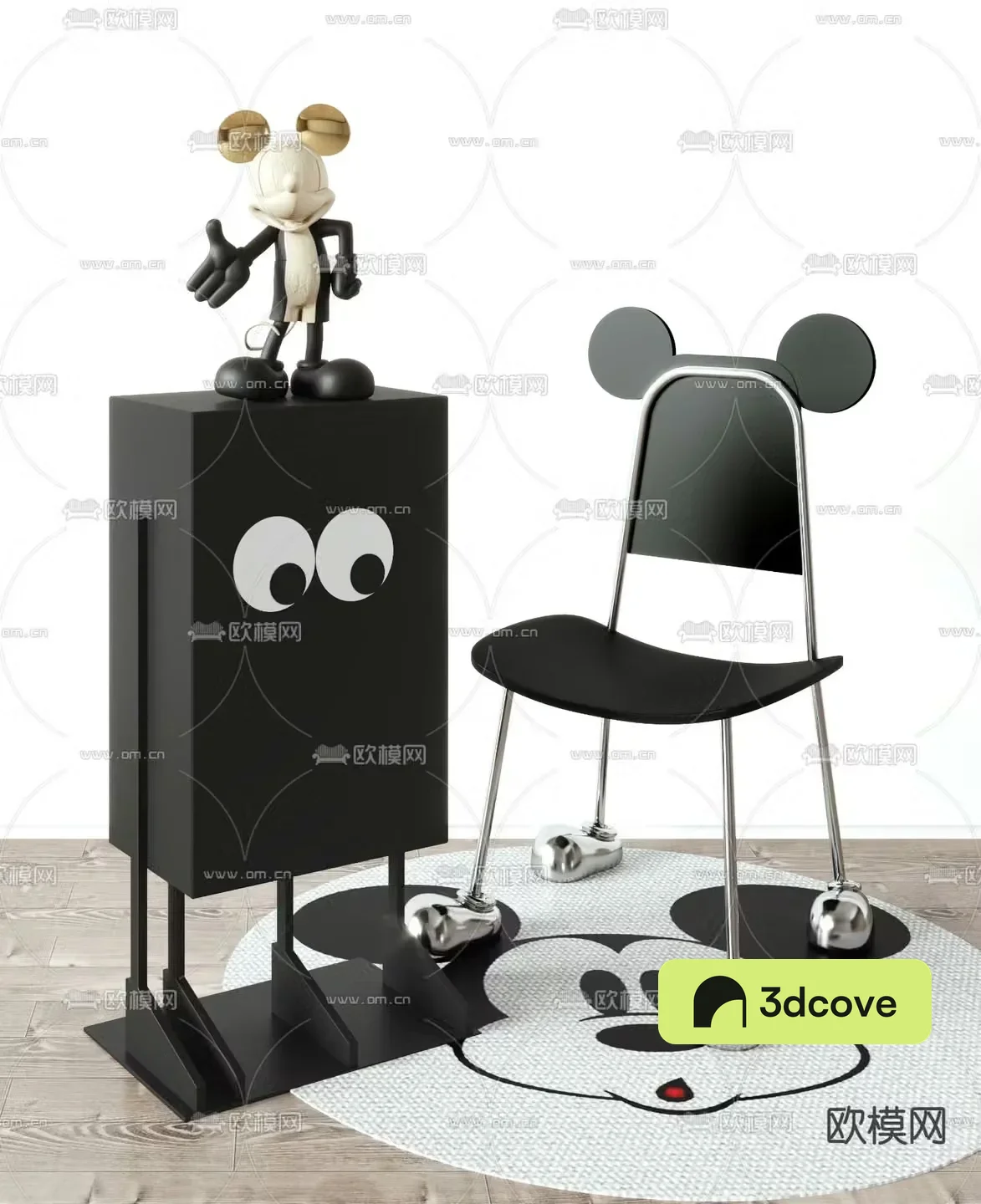 Mickey children’s chair children’s cabinet