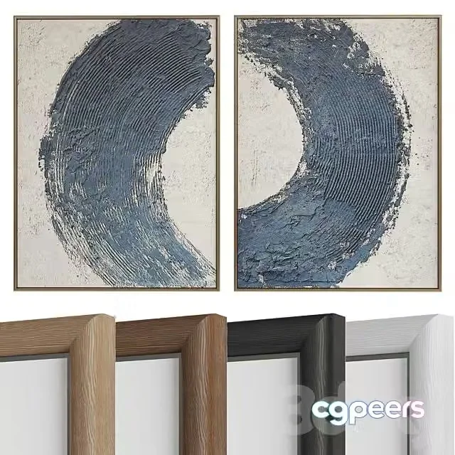 3ds Max Free – Minimalist Abstract Painting N57