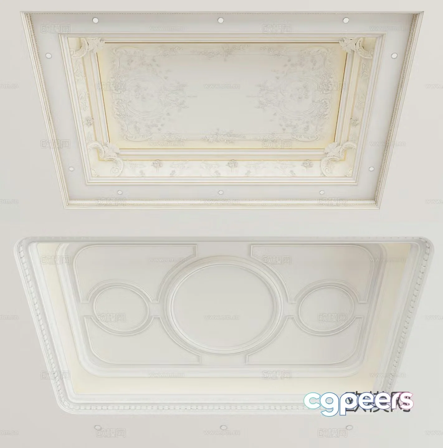 European style ceiling 3D model