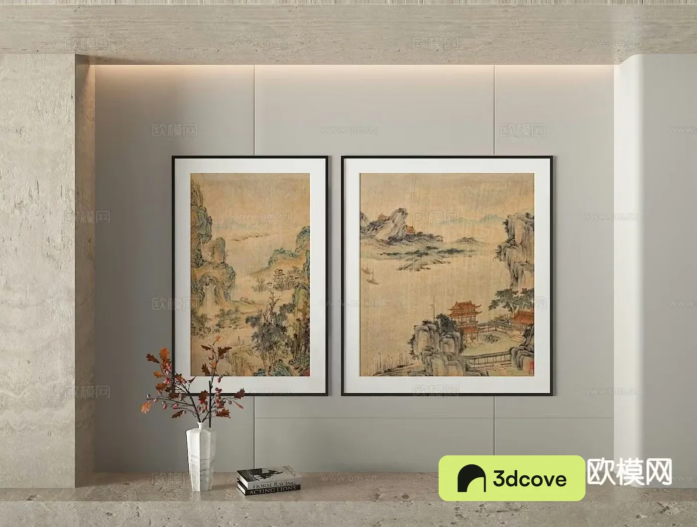 New Chinese style landscape painting ink painting decorative painting