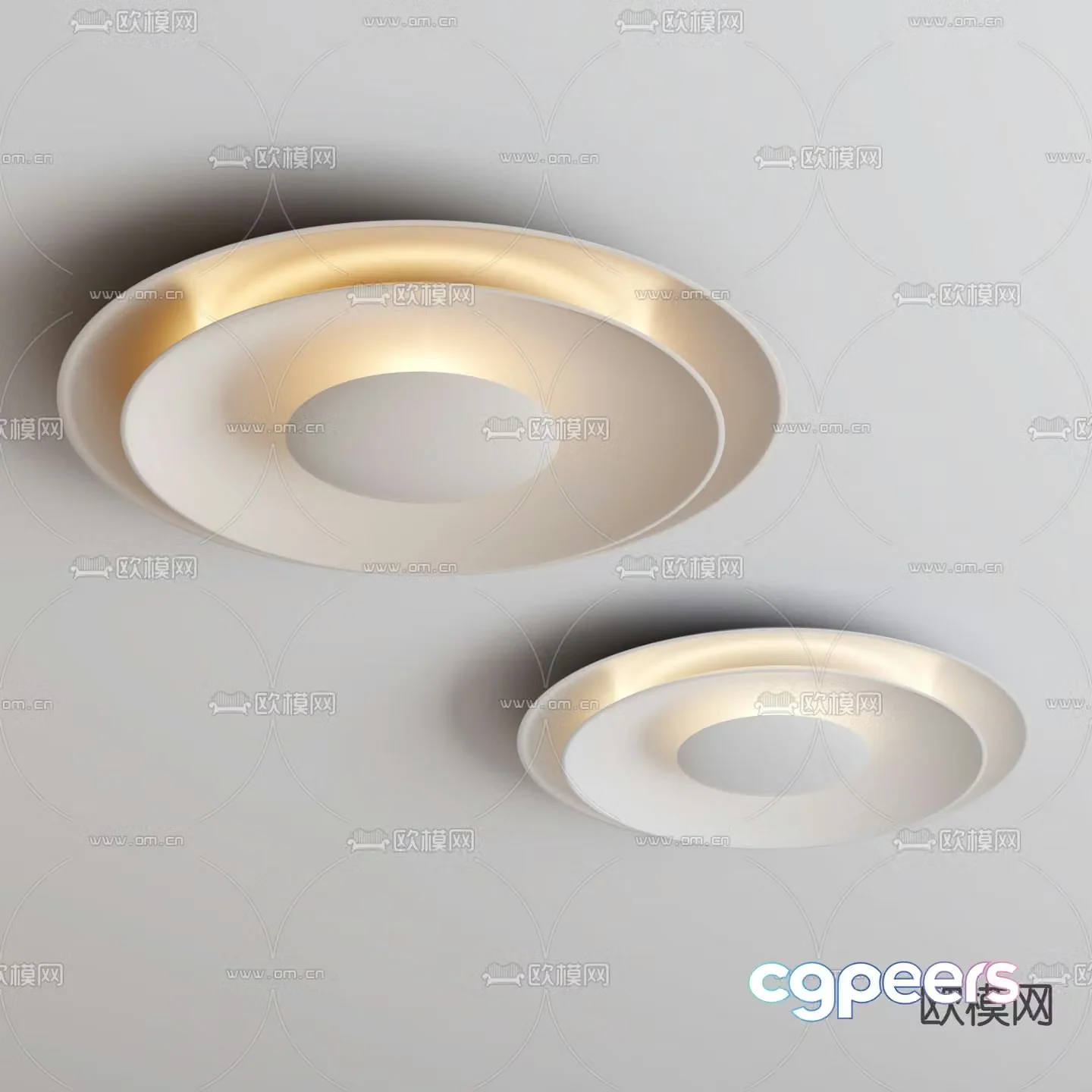 Minimalist ceiling lamp round ceiling lamp 3d model