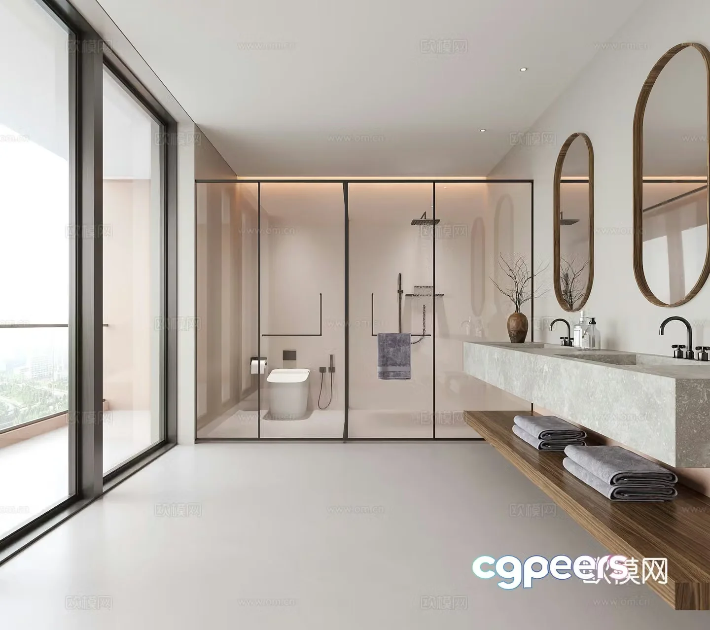 Modern bathroom sink 3d model