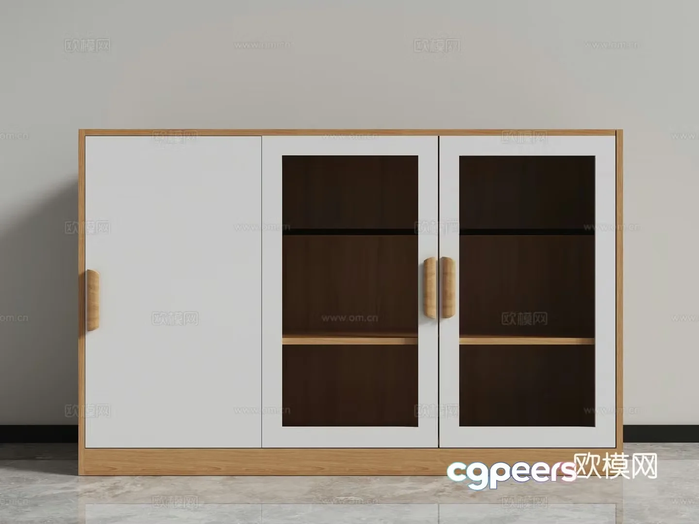 File cabinet low cabinet locker 3d model