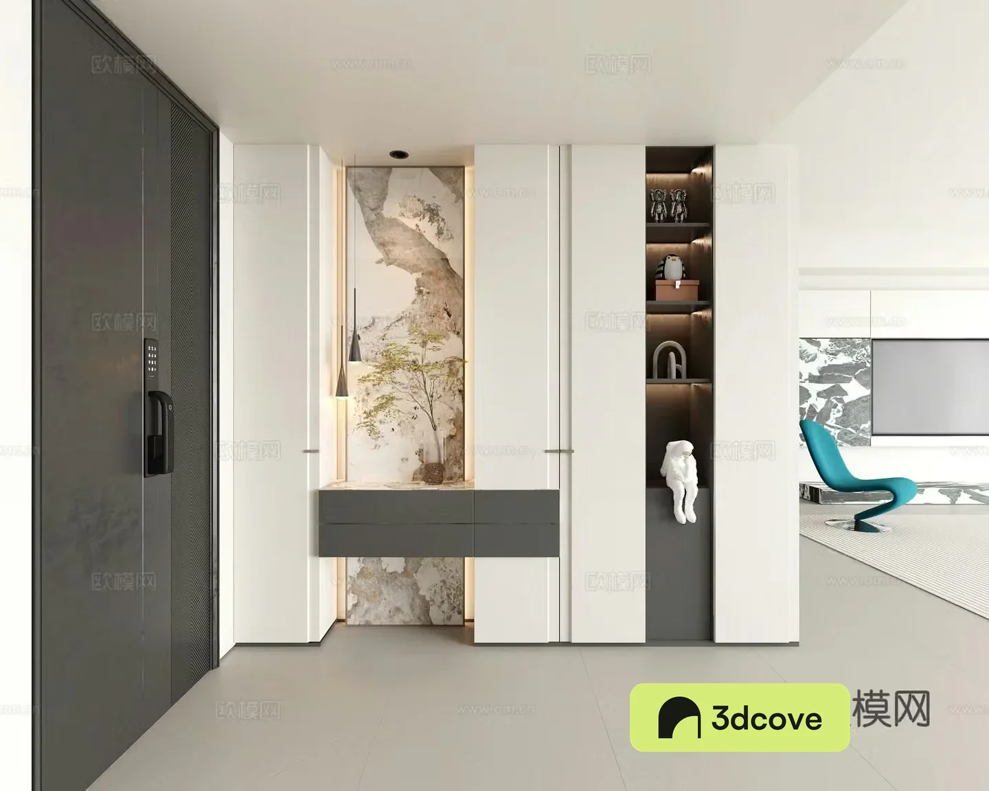 Modern entrance