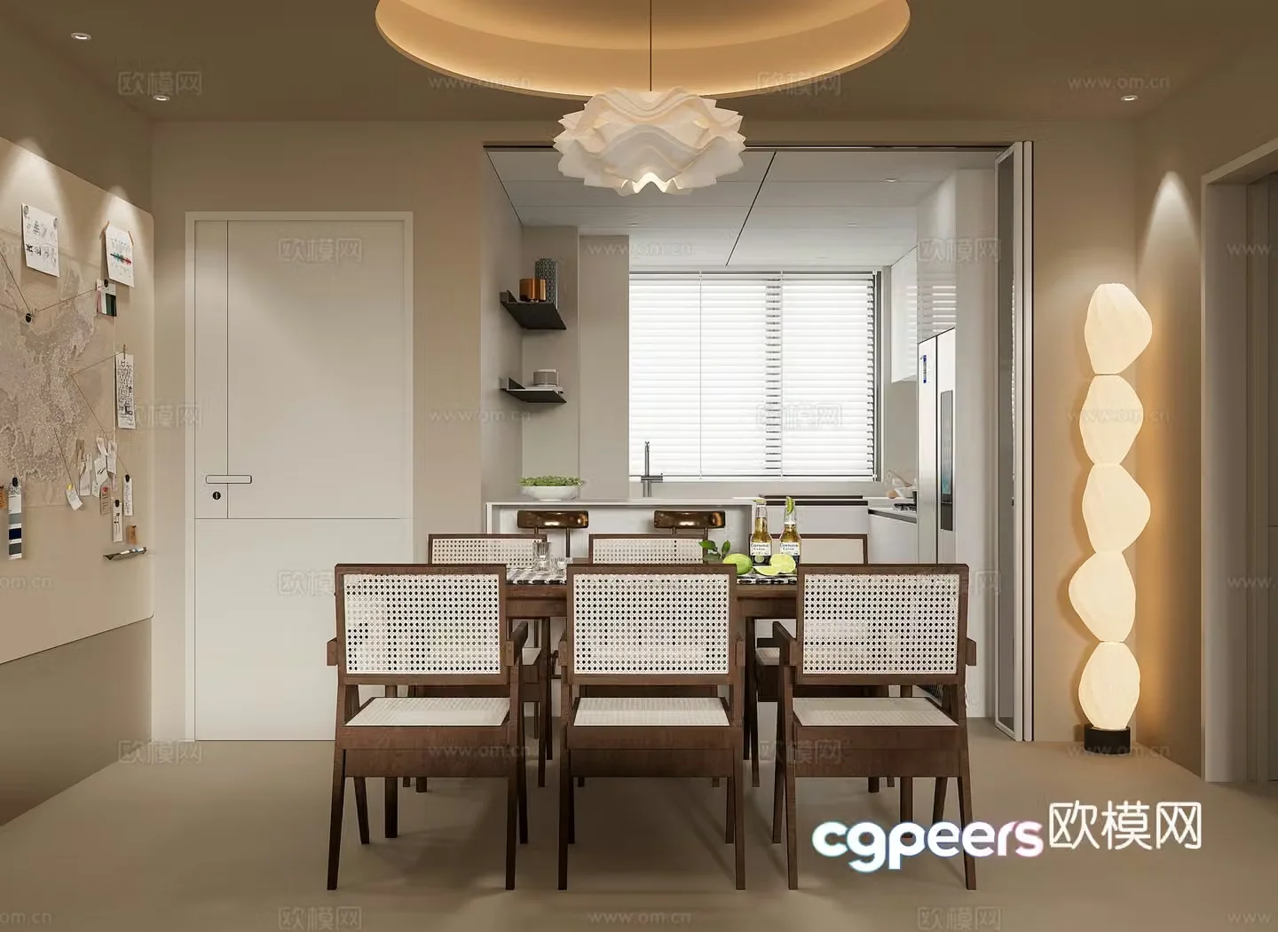 Modern restaurant 3d model