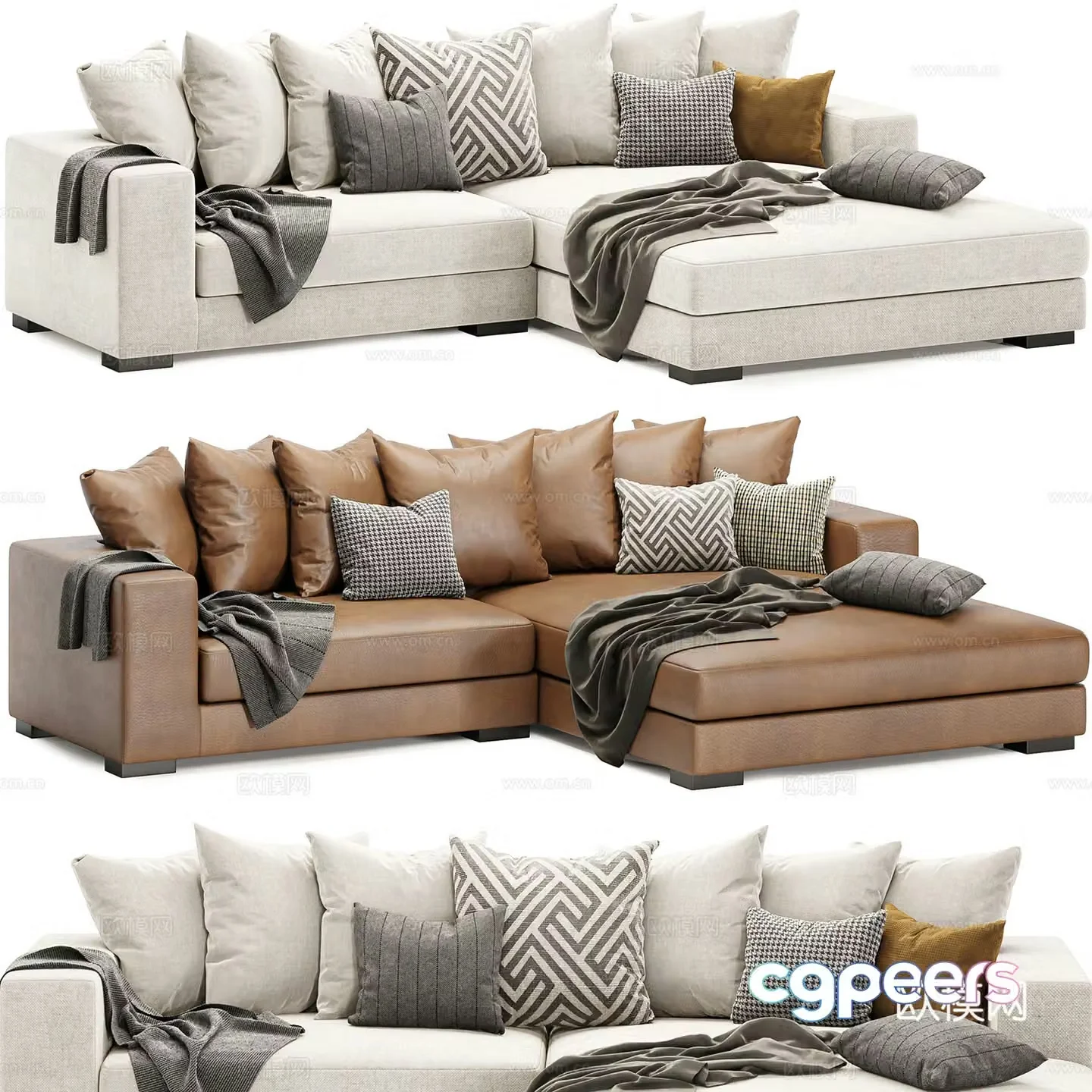Corner sofa 3d model