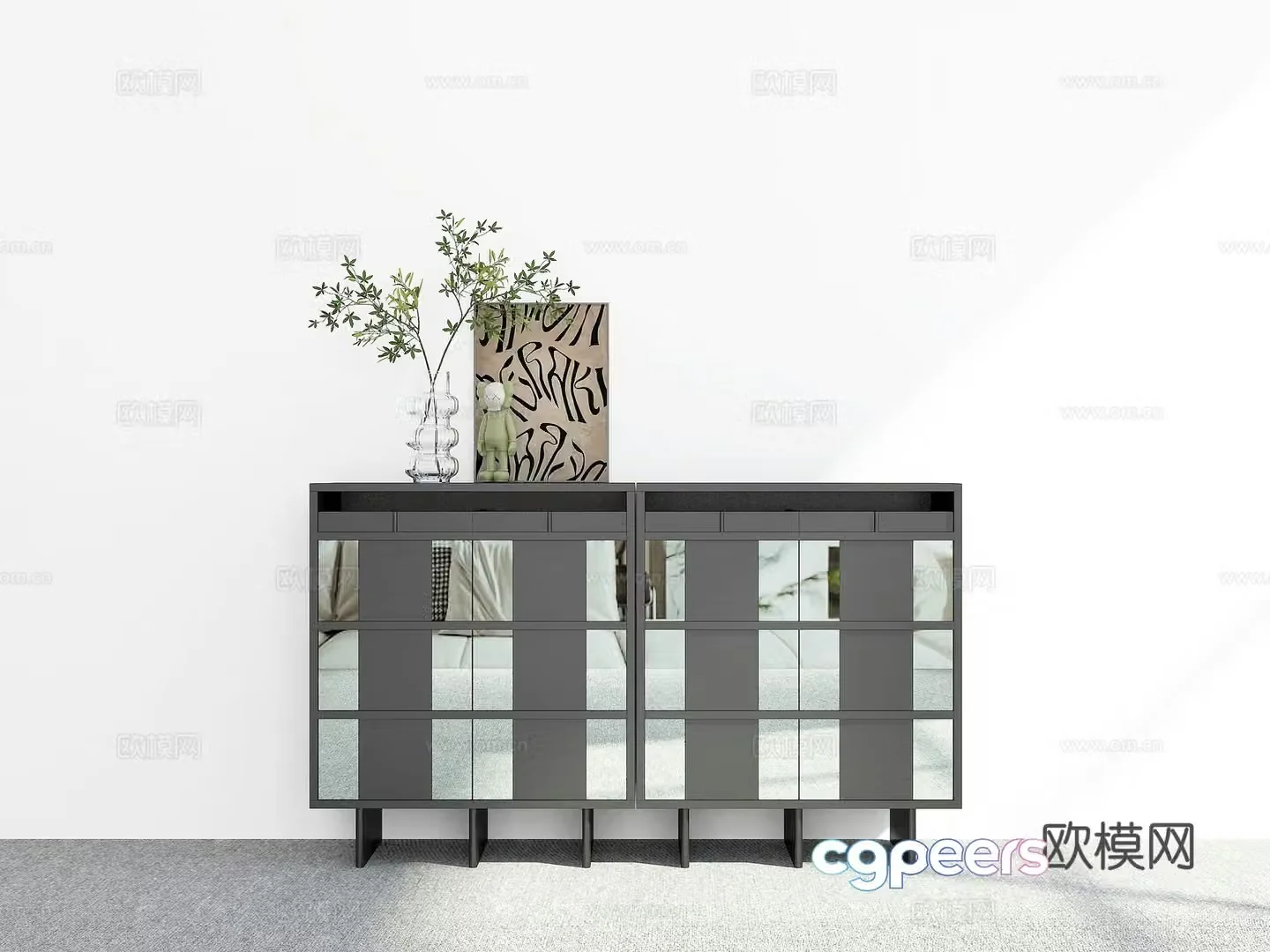 Modern sideboard 3D model