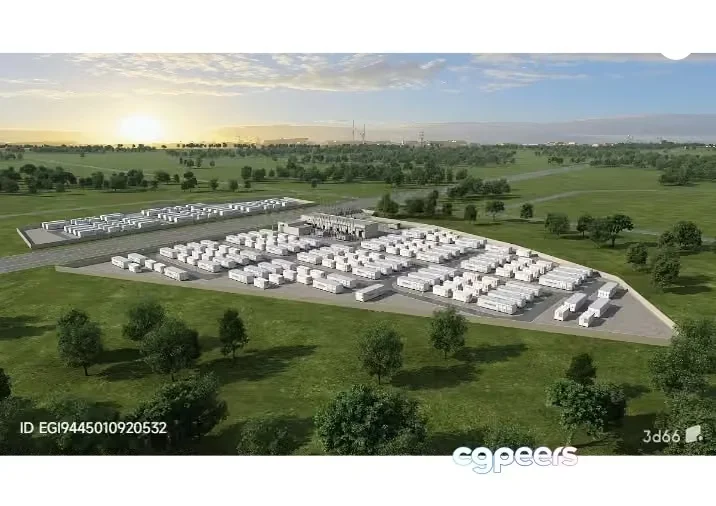 A Large White Trucking Yard 3D Model – 11035 – VRAY Render