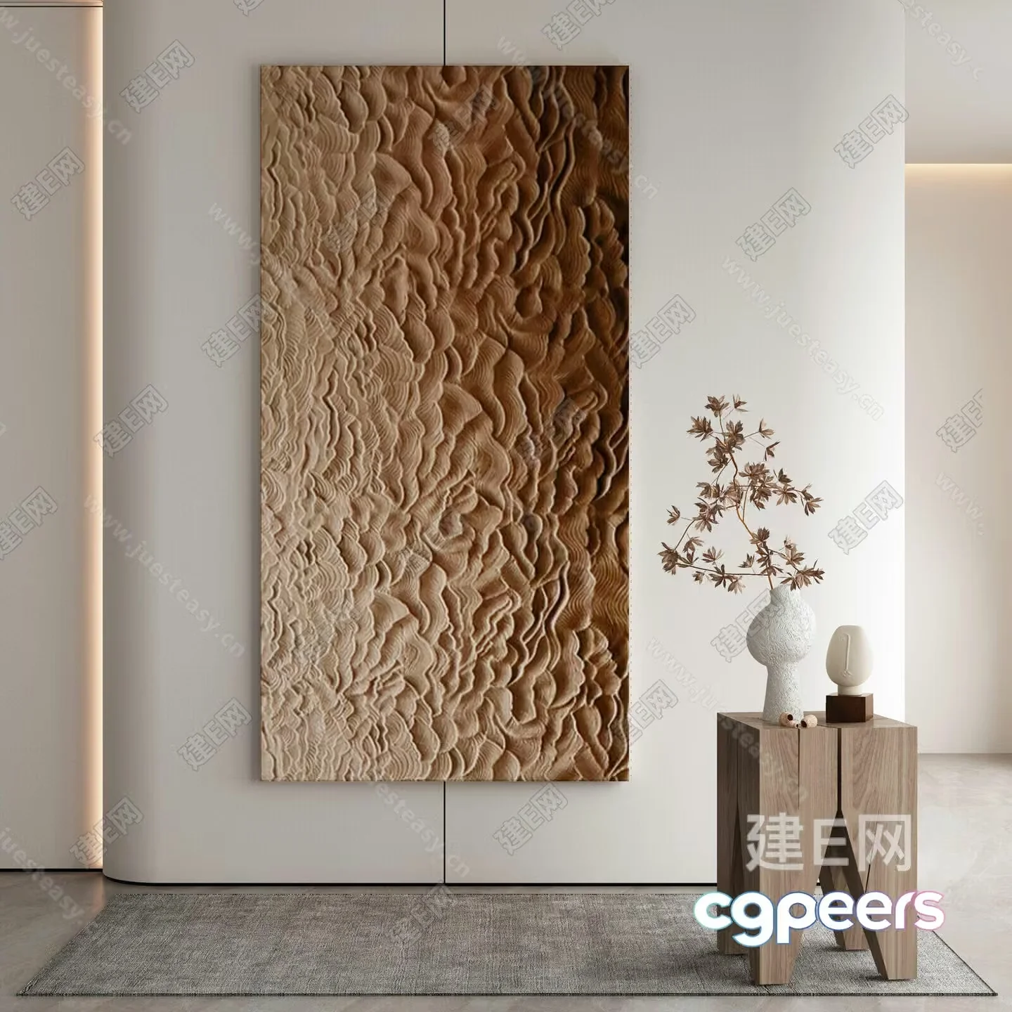 Modern Art Piece 3D Model – 18261 – VRAY Render