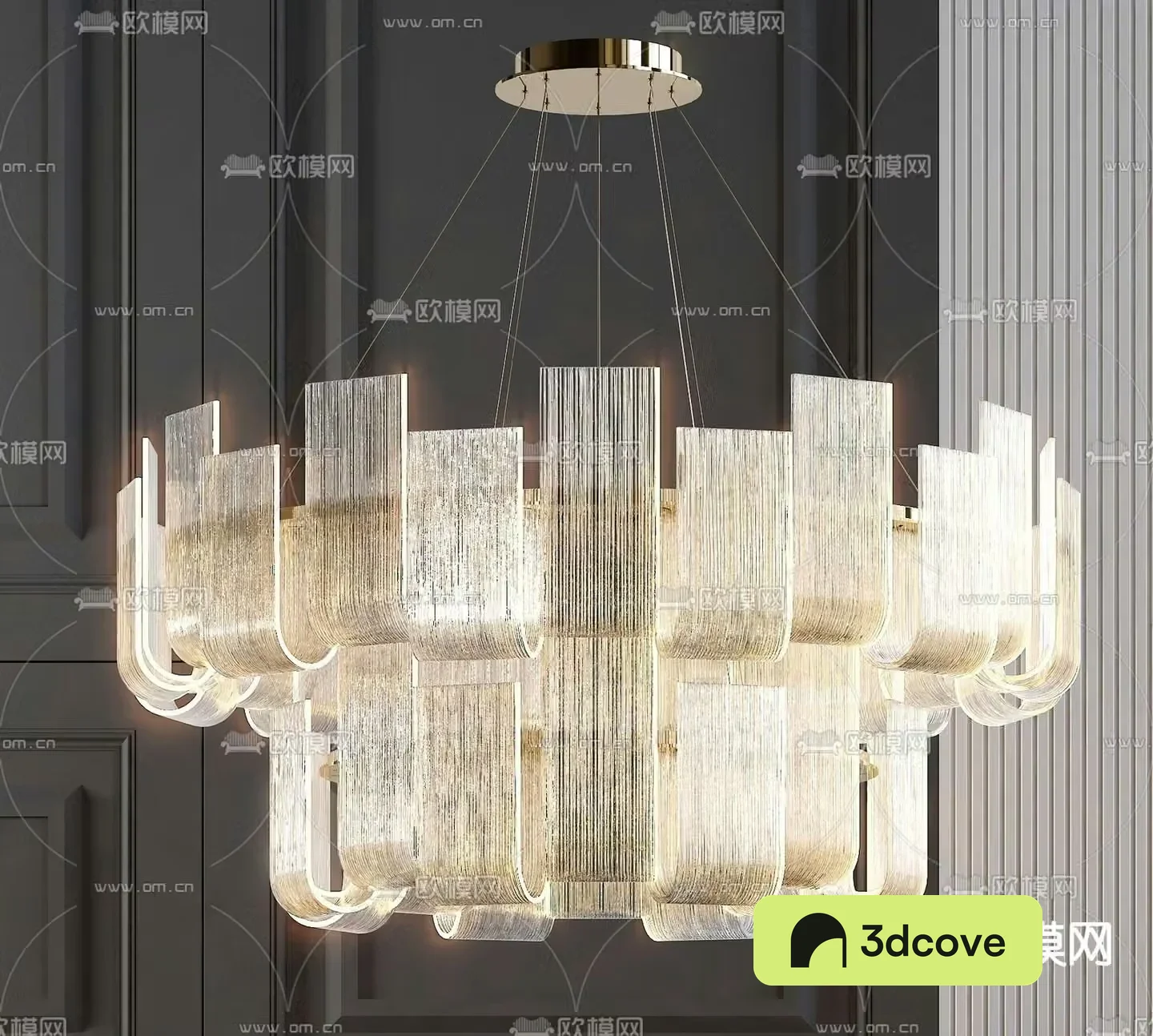 Light luxury chandelier crystal lamp