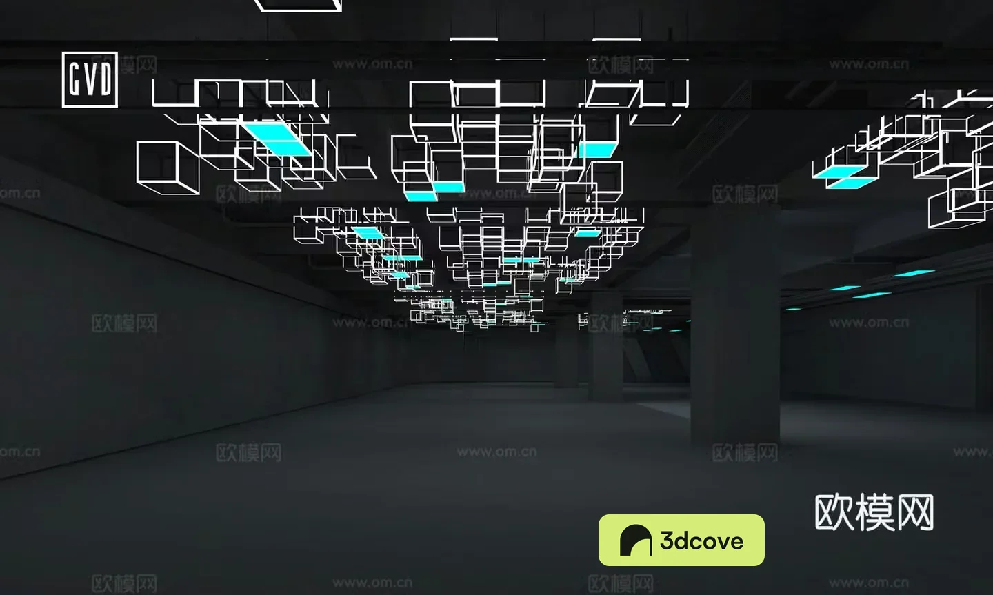 Exhibition and Exhibition Hall Modern Exhibition Hall Multimedia Device Lighting Matrix Top