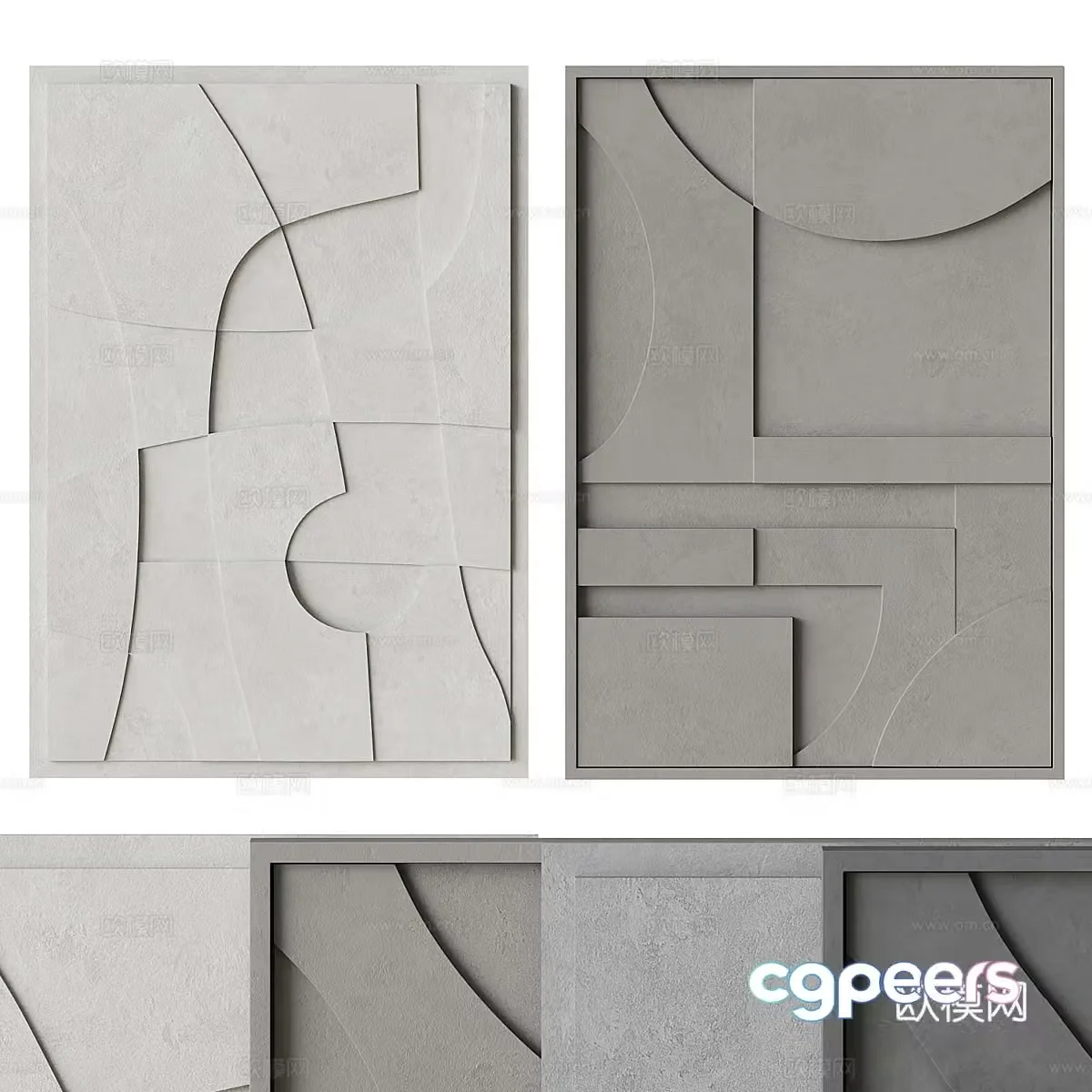 Abstract painting 3d model