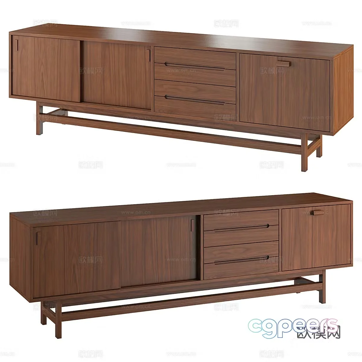 New Chinese style TV cabinet 3d model