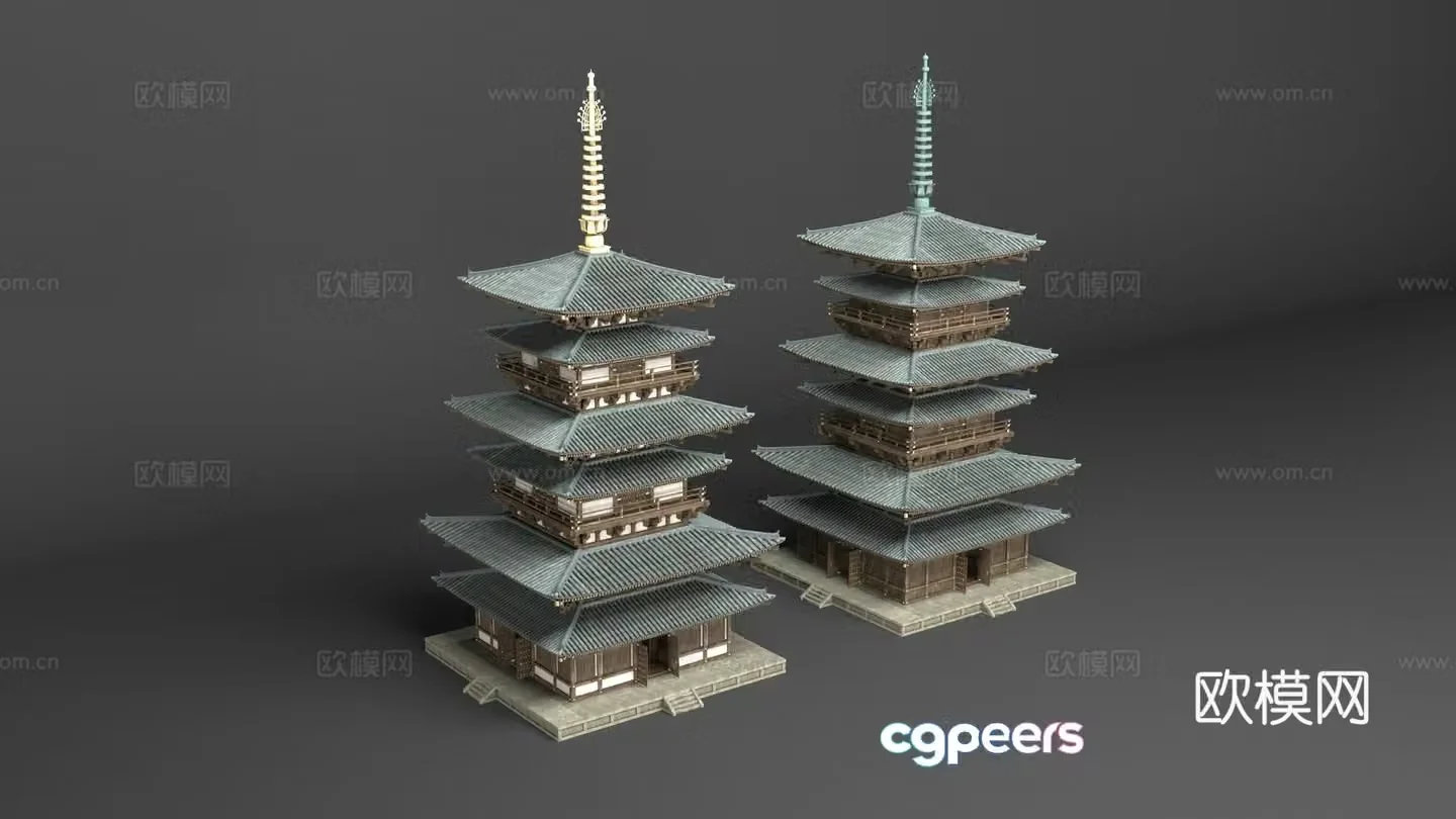 Wooden tower 3d model