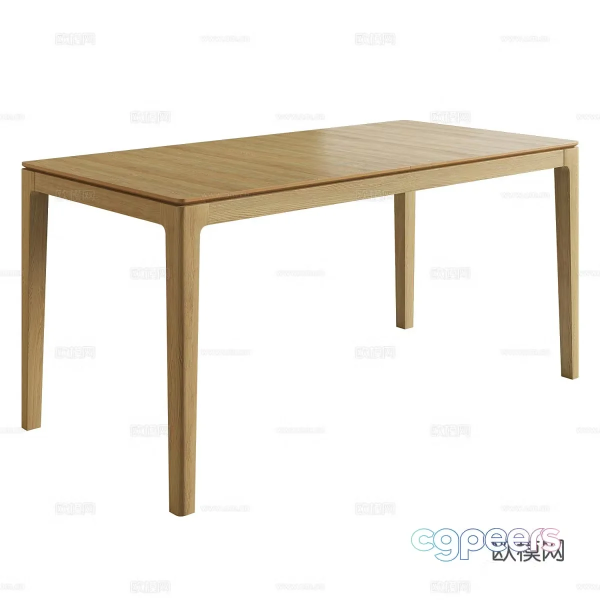 Modern Italian MILFORD Retractable Dining Table 3D Model