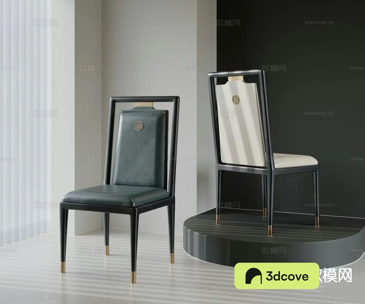 New Chinese dining chair single chair