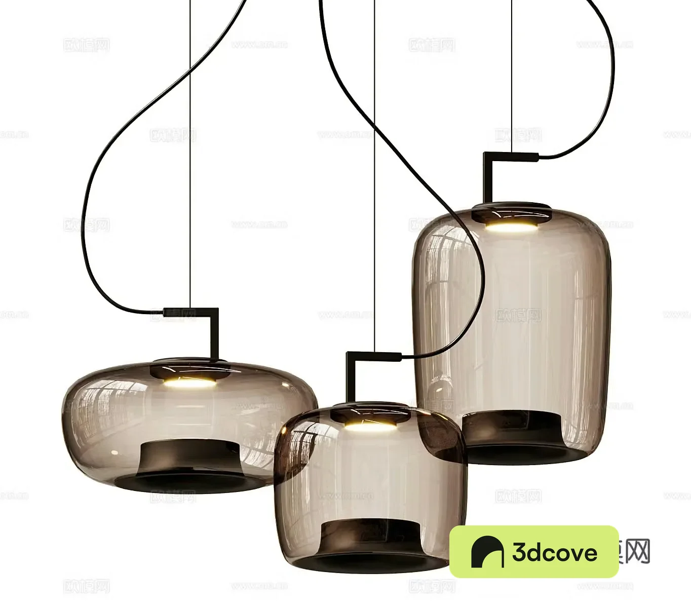 Simple chandelier Glass chandelier Bedside chandelier Restaurant chandelier Bar chandelier Combination
