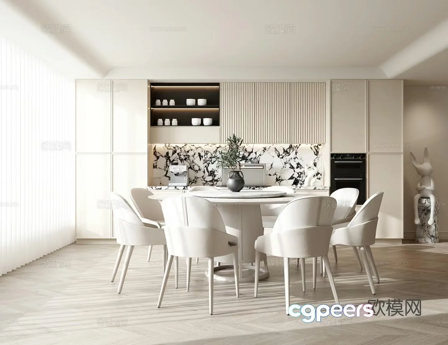Modern restaurant 3d model