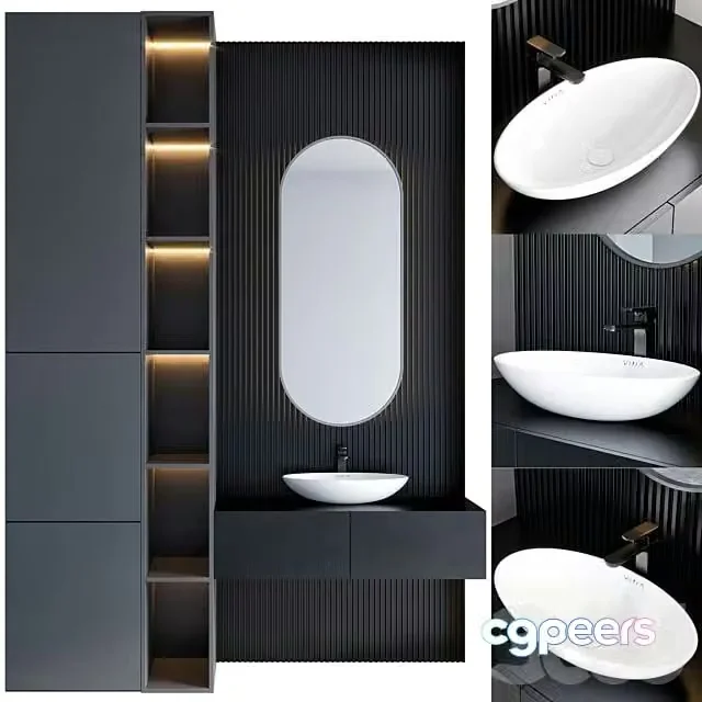 3ds Max Free – Bathroom furniture 60