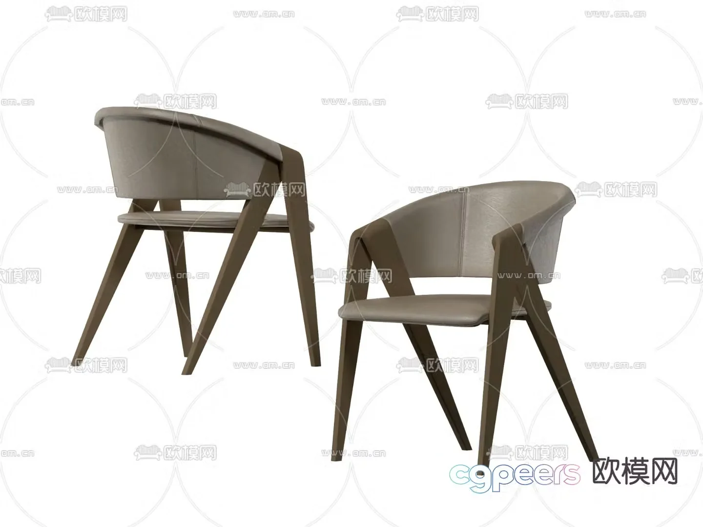 Wasabi chair dining chair 3d model